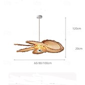preiswerte Pendelleuchte-LED-Pendelleuchte warmweiß 60/80/100 cm 1-flammig böhmischer Kronleuchter schlichtes Hanfseil-Pendellaternen-Design handgewebter Rattankorb Retro-Stoff E26/E27 Schlafzimmer Home Office 110-240 V