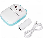 cheap Scanners &amp; Printers-Mini Portable Pocket Mobile Thermal Printer Smart Inkless Printing Stickers Label Photo Wireless Bluetooth Printer