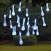 olcso Napelemes lámpák-10 m Fényfüzérek 100 LED Meleg fehér Fehér Több színű Kreatív fényfüzér Nap- Szabadtéri Vízálló Solarno napajanje
