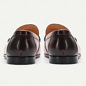 economico Mocassini in pelle premium-Per uomo Mocassini e Slip-Ons Scarpe bianche Mocassini di vestito Di pelle Pelle bovina pieno fiore italiana Comodo Antiscivolo Mocassino Marrone