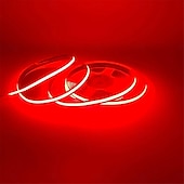 رخيصةأون أضواء شريطية من نوع COB-شريط إضاءة LED cob، شريط إضاءة LED خطي 5 متر، سطوع عالي مرن 12 فولت مصباح LED cob ra90 لغرفة النوم