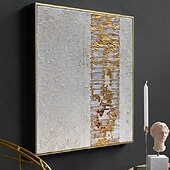 preiswerte Ölgemälde-abstraktes goldenes Ölgemälde auf Leinwand, handgefertigt, modernes Ölgemälde, handgemalt, großes abstraktes Ölgemälde, Wandkunst, Gemälde für die Heimdekoration