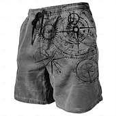 cheap Men&#039;s 3D Sweat Shorts-Men&#039;s Graphic Letter Motorcycle Shorts Summer Shorts Beach Shorts Mid Waist Streetwear Hawaiian Designer Casual Daily Holiday Drawstring Elastic Waist 3D Print Designer Clothing Apparel