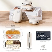 お買い得  収納＆整理-7つのラベル付きコンパートメントを備えたポータブル旅行用ピル収納ボックス - ポケットや財布に収まる小さな薬オーガナイザー、毎日のビタミンやサプリメントのホルダー