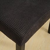 baratos Capa de cadeira-capa de cadeira de jantar resistente à água tecido de lã polar para capa de cadeira de sala de jantar capas elásticas capas de assento de cadeira