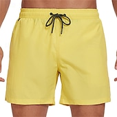 abordables shorts de baño para hombre-Hombre Pantalones de Surf Pantalones de Natación Boxers de Natación Correa Cintura elástica Plano Comodidad Secado rápido Corto Festivos Playa Fin de semana Moda Casual Azul cielo Sandía Roja