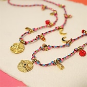 voordelige Kettingen en hangers-1 stuk Ketting For Dames Straat Dagelijks Legering Retro Munt