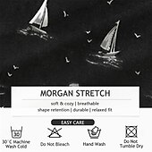 preiswerte Lose-Herren Segelboot Anzughosen Mittlere Taillenlinie Business-Casual Formal Hochzeit Alltagskleidung Tasche Hose mit geradem Bein Sommer Frühling Herbst 3D-Druck Schwarz Weiß