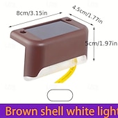 billiga Utomhuslampetter-1st 1 W Vägglampor för Utomhusbruk LED Solbelysning Pathway Lights &amp; Lanterns Soldriven Varmvit Vit Multifärg 3.7 V 1 LED-pärlor