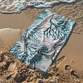 abordables ensembles de serviettes de plage-serviette de plage série palmiers couvertures confortables 100 % microfibre serviette de plage surdimensionnée, 35 &quot;x 70&quot;, grande serviette de bain pour adolescents adultes, séchage rapide,