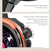 preiswerte Intelligente Armbänder-696 EX103 Smartwatch 1.55 Zoll Smart-Armband Bluetooth Schrittzähler Anruferinnerung Schlaf-Tracker Kompatibel mit Android iOS Herren Freisprechanlage Nachrichterinnerung IP 67 47mm Uhrengehäuse