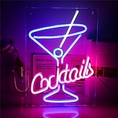 Χαμηλού Κόστους Neon LED Φώτα-oktoberfest bar led νέον φωτεινό κοκτέιλ δημιουργικό σχέδιο λογότυπο usb powered led φώτα διακόσμηση πάρτι για το σπίτι μπαρ κλαμπ υπνοδωμάτιο usb κρεμαστό φωτιστικό τοίχου 1 τμχ