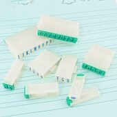 preiswerte Bürobedarf-2 Sets abnehmbarer Zahlen-Buchstabenstempel, Alphabet-Kombinationssatz A-Z, Ziffern 0-9 für Kartenanhänger, Scrapbook, Basteln, Unterrichten