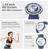 abordables Relojes inteligentes-2024 nuevo reloj x reloj inteligente para trayectoria brújula nfc relojes amoled 466*466 pantalla hd bluetooth llamada hombres reloj inteligente