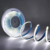 זול אורות COB Strip-cob led רצועת אורות dc 12v 320 דיודות cob גמיש led בר סרט סרט ליניארי לעיצוב החדר 1m/2m/3m/4m/5m