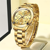 economico Orologi meccanici-Orologio meccanico da uomo OLEVS moda business automatico autopulente luminescente con calendario impermeabile in acciaio