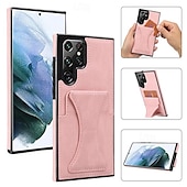 cheap Samsung Cases-Phone Case For Samsung Galaxy S24 Ultra Plus S23 S22 S21 S20 Plus Ultra A55 A35 A25 A15 5G A73 A53 A33 A23 A13 A72 A52 A32 A22 A12 S25 Ultra Back Cover with Stand Holder Card Slot Shockproof Retro