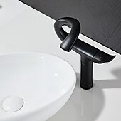 abordables Robinets de lavabo-Robinet lavabo - Classique Plaqué Montage Extérieur Mitigeur un trouBath Taps
