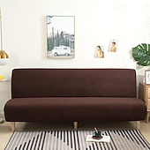economico Copertura del divano futon-Copridivano letto senza braccioli in tessuto jacquard 3 diverse dimensioni fodere per decorazioni per divano in velluto di mais protezione elasticizzata copripanca elastico