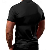 voordelige Casual T-shirts voor heren-Voor heren T-shirts Shirt met korte mouwen T-shirt Korte mouw Ronde hals Zomer Opdrukken Modieus Ontwerper Snel Drogend Vakantie Straat Uitgaan Zwart Wit Donker Marine Top T-shirt voor mannen