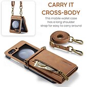 economico Cover Samsung-telefono Custodia Per Samsung Galaxy Z Flip 7 Z Flip 5 Z Flip 4 Z Flip 3 Copertura Posteriore con Supporto Magnetico Cerniera Retrò TPU PC Pelle PU