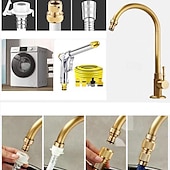 billige Baderomskraner-Vaskekran for baderom - Klassisk Antikk Messing Montere Utsiden Enkelt Håndtak Et HullBath Taps