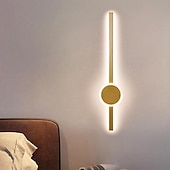 abordables Appliques murales d&#039;intérieur-appliques murales d&#039;intérieur à LED source de lumière 3 couleurs 60 cm tête unique 20 w luminaires linéaires appliques murales à longue bande en métal avec abat-jour en acrylique applique moderne