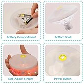 cheap Underwater Lights-1pc LED Color Changing Floating Pool Lights, Waterproof Matte Finish Swimming Pool Light Float with 7 Modes Lighting Underwater Waterproof Floating Pond Light for Disco Pool Pond Fountain