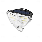 cheap Street Lights-68LED Solar Flood Lights Sensor Wall Lamp, Human Body Induction Waterproof Wall Intelligent Control, Waterproof Outdoor Triangle Floodlight for Home Garden Household Courtyard 1pc