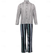 preiswerte Klassischer Horror-Beetlejuice 2 Horrorfilm Käfersaft Anzüge &amp; Blazer Erwachsene Herren Cosplay-Kostüm Party / Abend Karneval Einfaches Karnevalskostüm