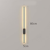 cheap Indoor Wall Lights-LED Indoor Wall Lights Warm White Modern Minimalist Linear Metal Sconce for Living Room Bedroom 110-240V 80cm Single Head Long Tube