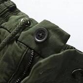 billige Klassisk-Herre Taktiske shorts Cargoshorts Shorts Knapper Elastisk midje Multi lomme عادي Anvendelig Knelengde utendørs Daglig Camping &amp; Vandring Mote Klassisk Svart Militærgrønn