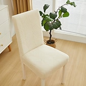 billige Spisestoltrekk-spisestuetrekk til hjemmet polar fleece stoff stoltrekk stretch slipcovers sete stoltrekk