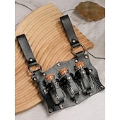 cheap Accessories and More-Medieval Renaissance Waist Belt Viking Fancy Dress Men&#039;s Women&#039;s Celtic Viking Fantasy Halloween Carnival Performance LARP Adults Belt Sscabbard Magic Bottle
