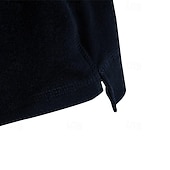 levne Ležérní tričko Henley-Pánské Tričko s knoflíkem Tričko Tričko Henley Trička Krátký rukáv Henley Jaro léto Bez vzoru Pit Strip Módní Designové Základní Dovolená ulice Jdeme ven Černá Bílá Námořnická modř Top tričko pro muže