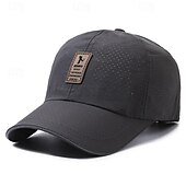preiswerte Baseballkappe für Herren-Herren Cap Basecap Sonnenhut Kappe Schwarz Weiß Polyester Modisch Brautkleider schlicht Strasse Täglich Buchstabe Einstellbar Sonnenschutz Atmungsaktiv