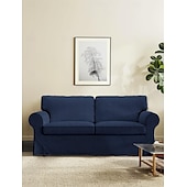cheap Sofa Cover-2 Seat Sofa Cover or  2 Seat Sofa Bed Cover with Cushion Covers and Backrest Covers For Ektorp Couch Slipcover Washable Furniture Protector  LITB PRIME cover Ektcover