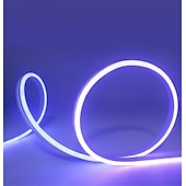 Χαμηλού Κόστους Neon LED Φώτα-1μ 3M 5μ Φώτα σε Κορδόνι Φώτα νέον ταινίας 72/216/360 LEDs Ευέλικτο νέον 1set RGB Φώτα διακοπών Φώτα Λωρίδες LED Έλεγχος APP Με ροοστάτη Πάρτι 12 V