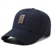 preiswerte Baseballkappe für Herren-Herren Cap Basecap Sonnenhut Kappe Schwarz Weiß Polyester Modisch Brautkleider schlicht Strasse Täglich Buchstabe Einstellbar Sonnenschutz Atmungsaktiv