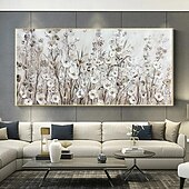 abordables Peintures à l&#039;huile-peinture à l&#039;huile de fleur noire jaune sur toile grande peinture à l&#039;huile de fleur art mural fait à la main peinture de texture abstraite art mural peinture personnalisée œuvre d&#039;art moderne
