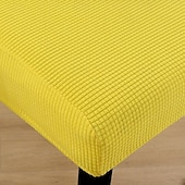 baratos Capa de cadeira-capa de cadeira de jantar resistente à água tecido de lã polar para capa de cadeira de sala de jantar capas elásticas capas de assento de cadeira