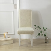 cheap Chair Cover-Water Resistant Elastic Dining Chair Cover for Dining Room Kitchen Wedding Hotel Banquet Restaurant Anti-dirty Seat Chair Covers