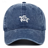preiswerte Baseballkappe für Herren-Herren Cap Basecap Sonnenhut Kappe Schwarz Rosa Baumwolle Bestickt Modisch Brautkleider schlicht Strasse Täglich Schildkröte Einstellbar Sonnenschutz Atmungsaktiv
