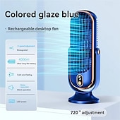 cheap Heating &amp; Cooling-Portable Air Conditioner Fan, Large Battery Dual Motor Household Small Air Cooler, 5-speed Air Cooling Fan 720 ° Surround Air Blower, Office, Tourism, Camping, Outdoor RV Portable USB Fan, Thanksgiving Halloween Christmas Gift