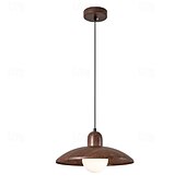economico Luci a sospensione-lampada a sospensione a led bianco caldo 30 cm lampadario in legno retrò a 1 luce personalità creativa lanterna design leggero lampada a sospensione moderna e minimalista g9 apparecchi di