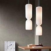 voordelige Hanglampen-led-hanglamp 3-kleurig licht 25cm 1-licht zijde stof vintage kunst hanglamp voor keukeneiland café bar boerderij 110-240v
