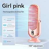 cheap Heating &amp; Cooling-Portable Air Conditioner Fan, Large Battery Dual Motor Household Small Air Cooler, 5-speed Air Cooling Fan 720 ° Surround Air Blower, Office, Tourism, Camping, Outdoor RV Portable USB Fan, Thanksgiving Halloween Christmas Gift
