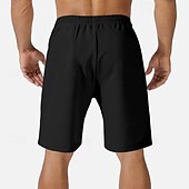 baratos Shorts de moletom-Homens Shorts de moletom Calção Shorts de verão Bolsos Com Cordão Cintura elástica Tecido Conforto Curto Esportes Diário Para Noite Moda Casual Preto Verde Micro-Elástica