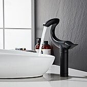 abordables Robinets de lavabo-Robinet lavabo - Classique Plaqué Montage Extérieur Mitigeur un trouBath Taps