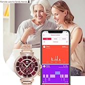 お買い得  スマートブレスレット-696 TK28 スマートウォッチ 1.27 インチ スマートブレスレット ブルートゥース ECG + PPG 歩数計 着信通知 と互換性があります Android iOS 女性 ハンドフリーコール メッセージ受信通知 IP 67 41mmの時計ケース